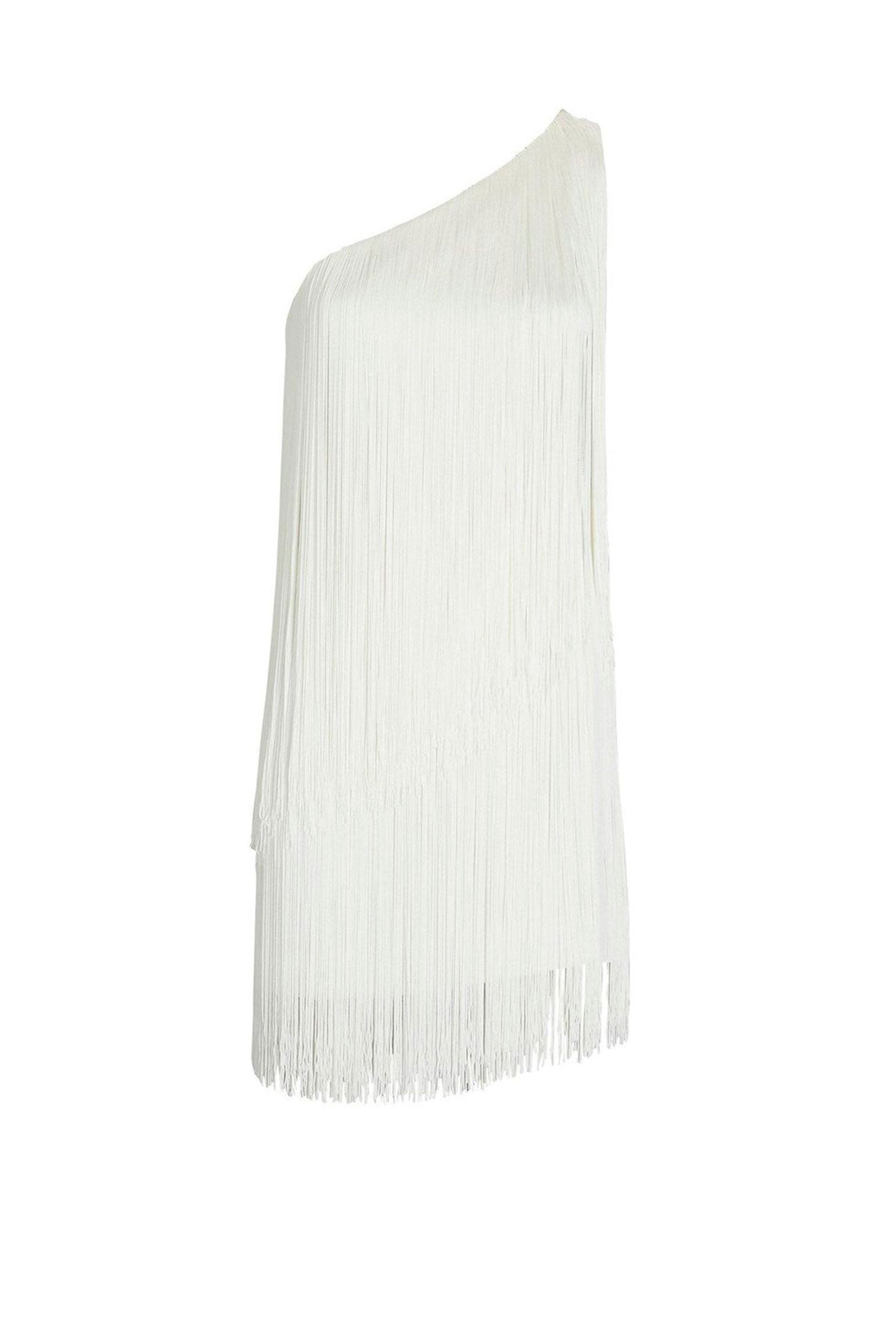 CASCADA DRESS MINI WHITE