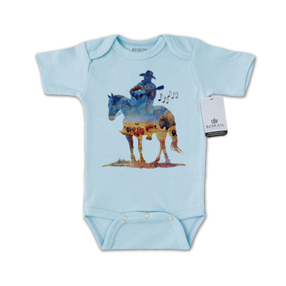 Where The Buffalo Roam - Infant One Piece Western Romper